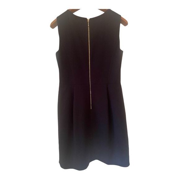♠️ Kate Spade Sleeveless Round Neck Back Zip A-Line Black Dress Size 10 - Picture 2 of 6
